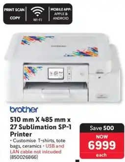 Makro Brother Sublimation SP-1 Printer offer