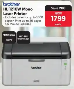 Makro Brother HL-1210W Mono Laser Printer offer