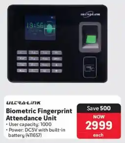 Makro Ultra-link Biometric Fingerprint Attendance Unit offer