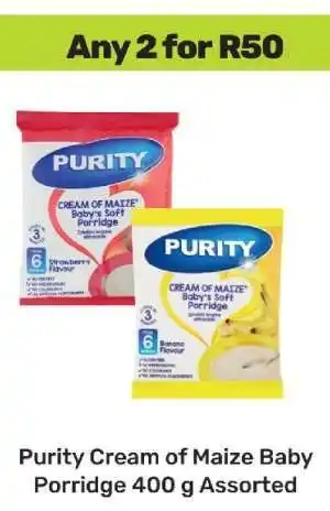 Game Purity Cream of Maize Baby Porridge 400 g Assorted offer