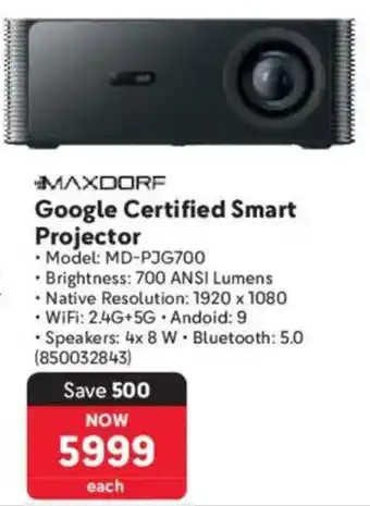 Makro Maxdorf Google Certified Smart Projector offer