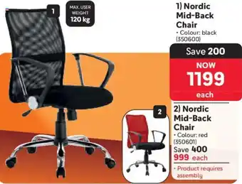 Makro Nordic Mid-Back Chair offer