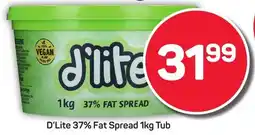 Pick n Pay D'Lite 37% Fat Spread Tub offer