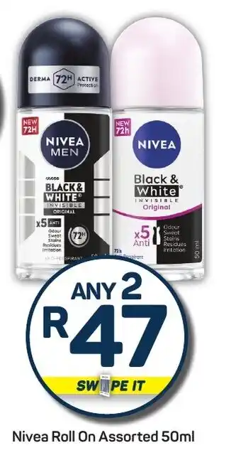 Pick n Pay Nivea Roll On Assorted offer