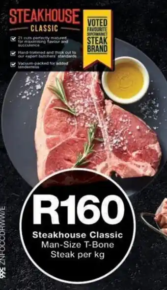 Checkers Steakhouse Classic Man-Size T-Bone Steak offer