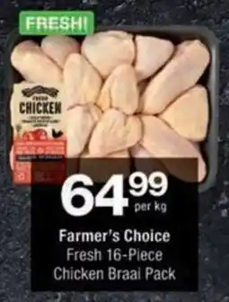 Checkers Farmer's Choice Fresh Chicken Braai Pack offer