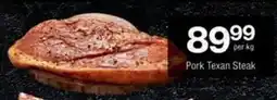 Checkers Pork Texan Steak offer