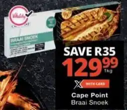 Checkers Cape Point Braai Snoek offer