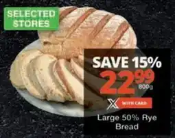 Checkers Large 50% Rye Bread offer