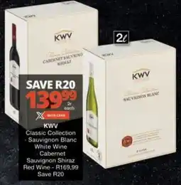 Checkers KWV Classic Collection Sauvignon Blanc White Wine offer