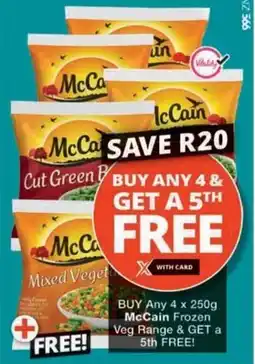 Checkers McCain Frozen Veg Range offer