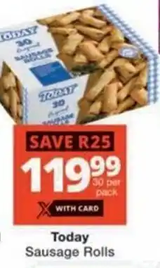 Checkers Today Sausage Rolls offer