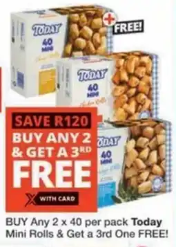 Checkers Today Mini Rolls offer