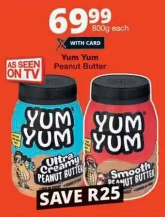 Checkers Yum Yum Peanut Butter offer