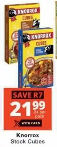 Checkers Knorrox Stock Cubes offer