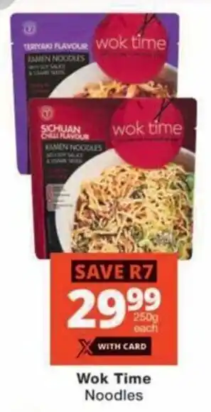 Checkers Wok Time Noodles offer