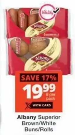 Checkers Albany Superior Brown/ White Buns/ Rolls offer