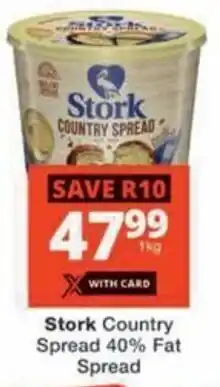 Checkers Stork Country Spread 40% Fat Spread offer