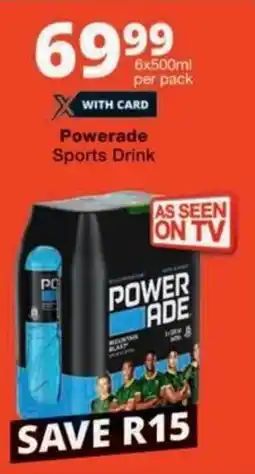 Checkers Powerade Sports Drink offer