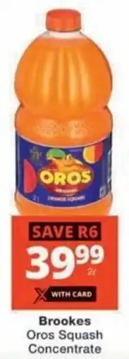 Checkers Brookes Oros Squash Concentrate offer