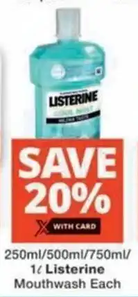 Checkers Listerine Mouthwash offer