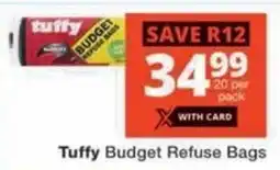 Checkers Tuffy Budget Refuse Bags offer