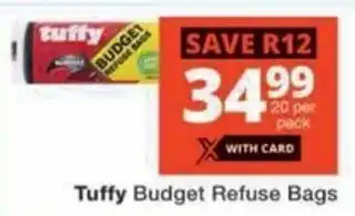 Checkers Tuffy Budget Refuse Bags offer