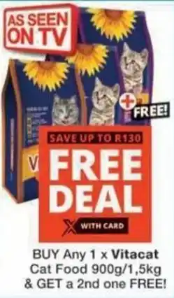 Checkers Vitacat Cat Food offer
