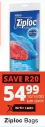 Checkers Ziploc Bags offer