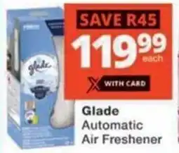 Checkers Glade Automatic Air Freshener offer