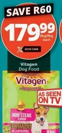 Checkers Vitagen Dog Food offer