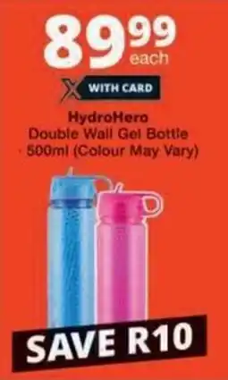 Checkers HydroHero Double Wall Gel Bottle offer