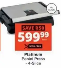 Checkers Platinum Panini Press offer