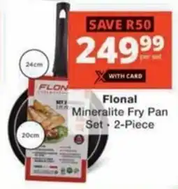 Checkers Flonal Mineralite Fry Pan Set offer