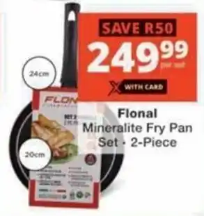 Checkers Flonal Mineralite Fry Pan Set offer
