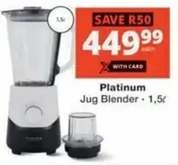 Checkers Platinum Jug Blender offer