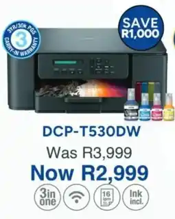 Computer Mania Brother DCP-T530DW Ink Tank Printer offer