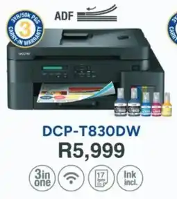 Computer Mania Brother DCP-T830DW Ink Tank Printer offer