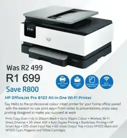 Computer Mania HP OfficeJet Pro 8123 All-in-One Wi-Fi Printer offer