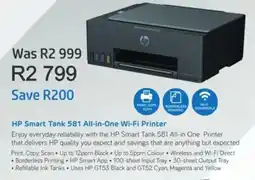 Computer Mania HP Smart Tank 581 All-in-One Wi-Fi Printer offer