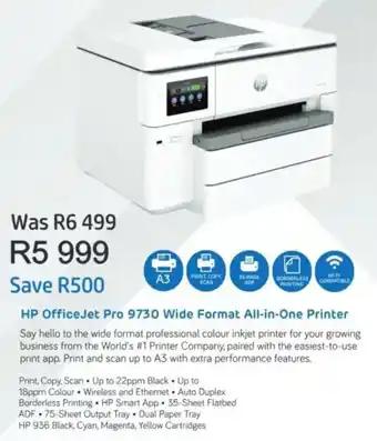 Computer Mania HP OfficeJet Pro 9730 Wide Format All-in-One Printer offer