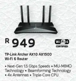 Computer Mania TP-Link Archer AX10 AX1500 Wi-Fi 6 Router offer
