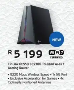 Computer Mania TP-Link GE550 BE9300 Tri-Band Wi-Fi 7 Gaming Router offer