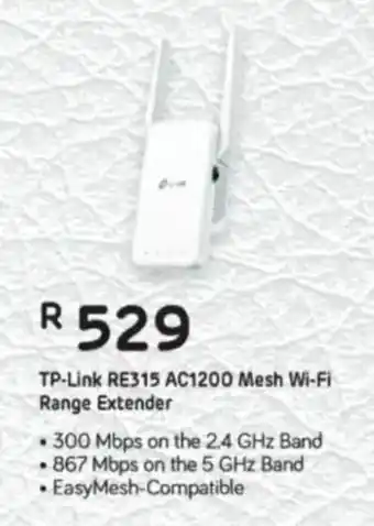 Computer Mania TP-Link RE315 AC1200 Mesh Wi-Fi Range Extender offer
