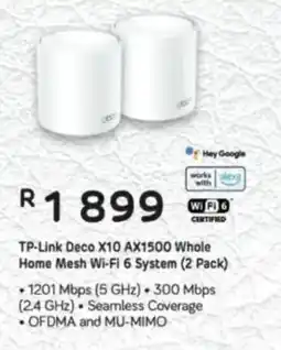 Computer Mania TP-Link Deco X10 AX1500 Whole Home Mesh Wi-Fi 6 System offer