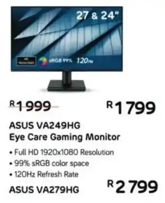 Computer Mania ASUS VA249HG Eye Care Gaming Monitor offer