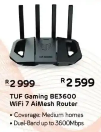 Computer Mania ASUS TUF Gaming BE3600 WiFi 7 AiMesh Router offer