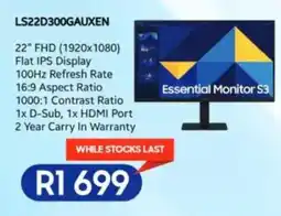 Computer Mania Samsung 22" FHD Essential Monitor S3 offer