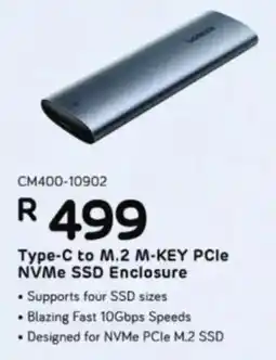 Computer Mania UGreen Type-C to M.2 M-KEY PCIe NVMe SSD Enclosure offer