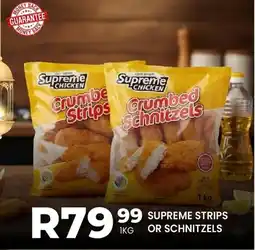 Take 'n Pay Supreme Strips or Schnitzels offer